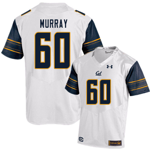 Men #60 Alex Murray Cal Bears UA College Football Jerseys Sale-White - Click Image to Close